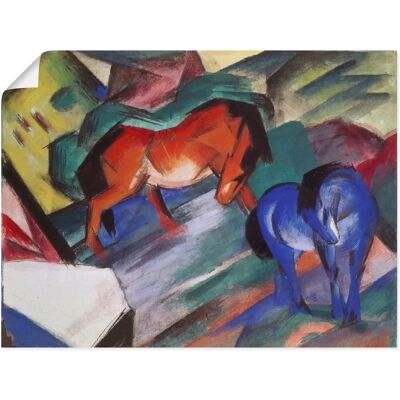 ARTLAND - Rotes und blaues Pferd. 1912 - 60x45 cm ARTLAND - Rotes und blaues Pferd. 1912 - 60x45 cm