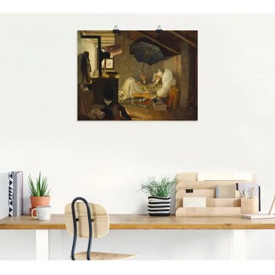 ARTLAND - Der arme Poet. 1839 - 80x60 cm - Wandbild ARTLAND - Der arme Poet. 1839 - 80x60 cm - Wandbild