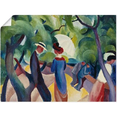 ARTLAND - Promenade. 1913 - 80x60 cm - Leinwanddruck ARTLAND - Promenade. 1913 - 80x60 cm - Leinwanddruck