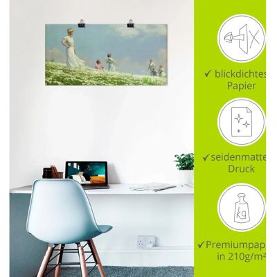 ARTLAND - Sommer. 1906 - Blau - 100x50 cm - Wall art ARTLAND - Sommer. 1906 - Blau - 100x50 cm - Wall art