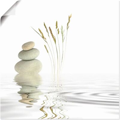 ARTLAND - Zen Friede - Weiß - 70x70 cm - Wandkunst ARTLAND - Zen Friede - Weiß - 70x70 cm - Wandkunst