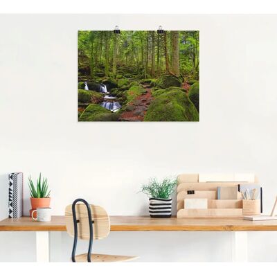 ARTLAND - Zauberwald - Grün - 60 x 45 cm - Wandbild ARTLAND - Zauberwald - Grün - 60 x 45 cm - Wandbild