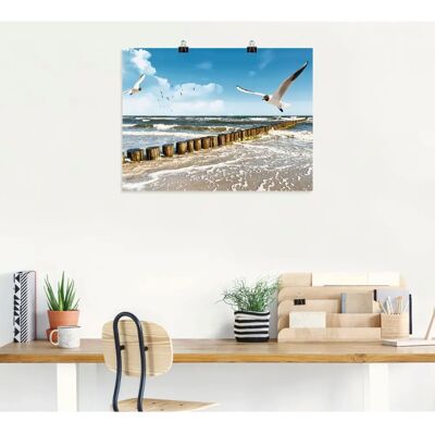ARTLAND - Ostsee - Blau - 80x60 cm - Wandkunst ARTLAND - Ostsee - Blau - 80x60 cm - Wandkunst