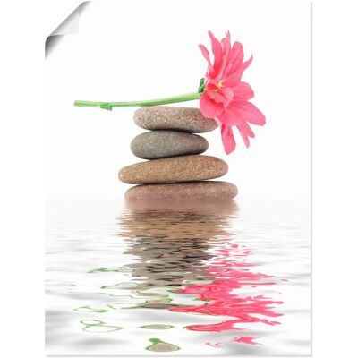 ARTLAND - Zen Spa Steine mit Blumen I - pink ARTLAND - Zen Spa Steine mit Blumen I - pink