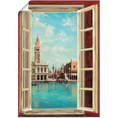 ARTLAND - Fenster mit Blick auf Venedig - Wall art ARTLAND - Fenster mit Blick auf Venedig - Wall art