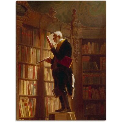 ARTLAND Bücherwurm 1850 Leinwandbild - Wandbild ARTLAND Bücherwurm 1850 Leinwandbild - Wandbild