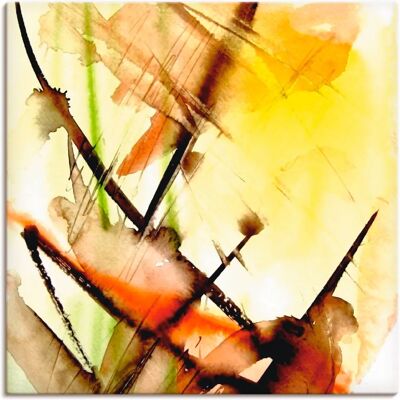 ARTLAND Lichtklang - 40x40cm Gelbes Wandbild ARTLAND Lichtklang - 40x40cm Gelbes Wandbild