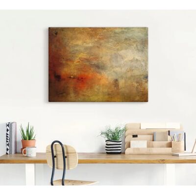 ARTLAND Sonnenuntergang am See Leinwandbild - Romantik, 120x90cm ARTLAND Sonnenuntergang am See Leinwandbild - Romantik, 120x90cm