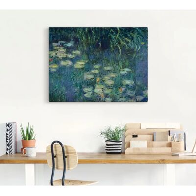 ARTLAND Monet Seerosenbild Leinwandbild - Impressionistisch Deko ARTLAND Monet Seerosenbild Leinwandbild - Impressionistisch Deko