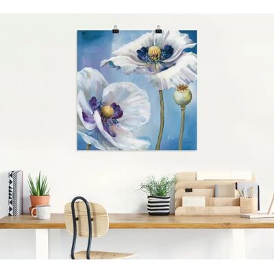 ARTLAND - Blauer Tanz II - Blau - 30x30 cm - Wandkunst ARTLAND - Blauer Tanz II - Blau - 30x30 cm - Wandkunst