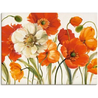 ARTLAND Mohnblumen I Orange Leinwand Wandkunst ARTLAND Mohnblumen I Orange Leinwand Wandkunst