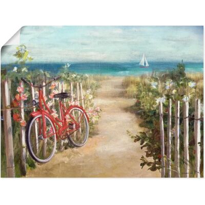ARTLAND - Sommerfahrt - Blau - 40x30 cm - Wall art ARTLAND - Sommerfahrt - Blau - 40x30 cm - Wall art