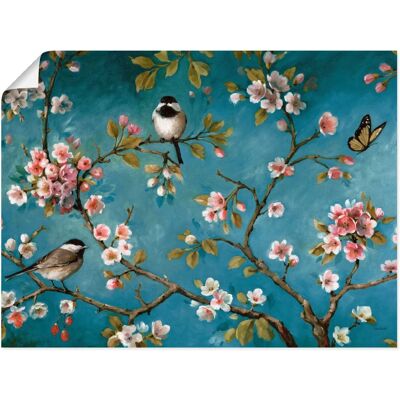 ARTLAND - Blüte I - Blau - 80x60 cm - Wandbild ARTLAND - Blüte I - Blau - 80x60 cm - Wandbild