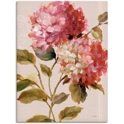 ARTLAND Harmonische Hortensien Pink Leinwandbild - Wandbild ARTLAND Harmonische Hortensien Pink Leinwandbild - Wandbild