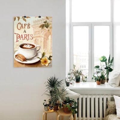 ARTLAND - Kaffee in Europa I - 45x60 cm - Leinwand - Wall Art ARTLAND - Kaffee in Europa I - 45x60 cm - Leinwand - Wall Art