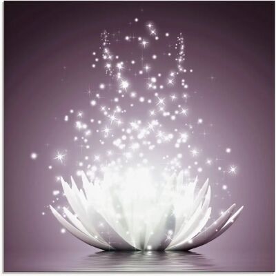 ARTLAND - Magie der Lotus-Blume - Lila - Glass picture ARTLAND - Magie der Lotus-Blume - Lila - Glass picture