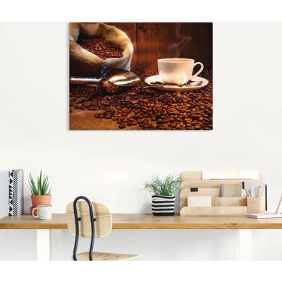 ARTLAND - Kaffeetasse und Leinensack - Canvas Print ARTLAND - Kaffeetasse und Leinensack - Canvas Print