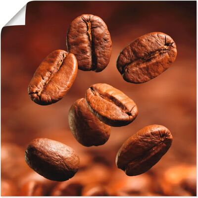 ARTLAND - Nahaufnahme von Kaffeebohnen - 30x30 cm - Braun - Wandbild ARTLAND - Nahaufnahme von Kaffeebohnen - 30x30 cm - Braun - Wandbild