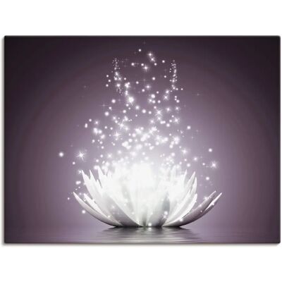 ARTLAND Lotus-Blume Lila Wandbild - Leinwand, Poster & Wandaufkleber ARTLAND Lotus-Blume Lila Wandbild - Leinwand, Poster & Wandaufkleber
