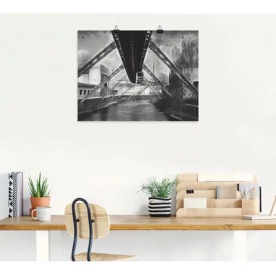 ARTLAND - Wuppertal Skyline Collage II - 60x45 cm ARTLAND - Wuppertal Skyline Collage II - 60x45 cm