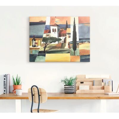 ARTLAND Italien Wandbild - Landschaft Leinwand, 80x60 cm ARTLAND Italien Wandbild - Landschaft Leinwand, 80x60 cm
