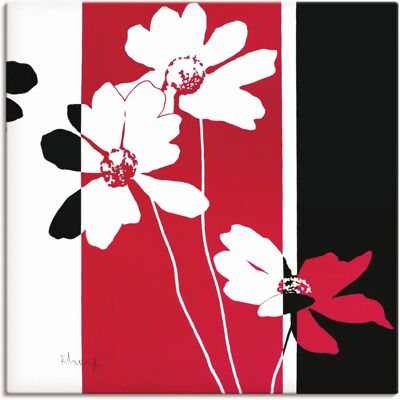 ARTLAND - Anemonen Varition - Rot - 30x30 cm - Wall Art ARTLAND - Anemonen Varition - Rot - 30x30 cm - Wall Art