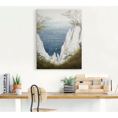 ARTLAND - Kreidefelsen auf Rügen, um 1826 - blau - 30x40 cm - Wandbild ARTLAND - Kreidefelsen auf Rügen, um 1826 - blau - 30x40 cm - Wandbild