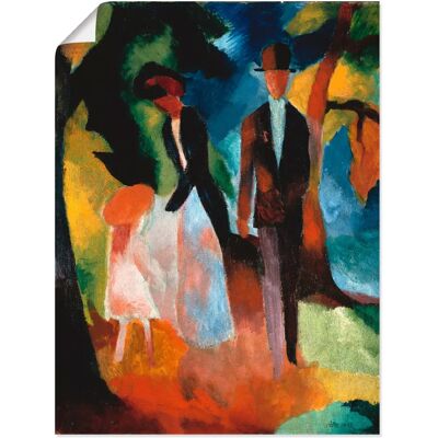 ARTLAND - Leute am blauen See - 60x80 cm - Wandbild ARTLAND - Leute am blauen See - 60x80 cm - Wandbild