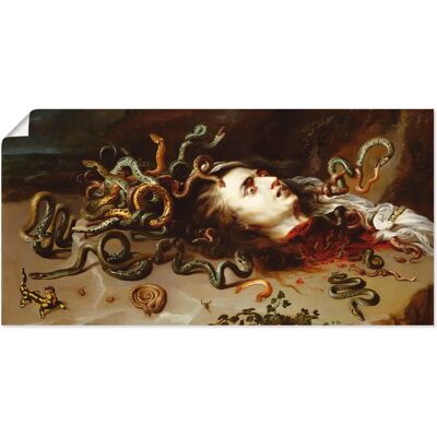 ARTLAND Medusa Haupt Wandbild - Leinwand, Poster, Wandaufkleber - Kunst ARTLAND Medusa Haupt Wandbild - Leinwand, Poster, Wandaufkleber - Kunst