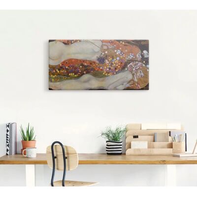 ARTLAND Wasserschlangen II (Die Freundinnen) Leinwandbild - 60x30 cm ARTLAND Wasserschlangen II (Die Freundinnen) Leinwandbild - 60x30 cm