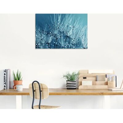 ARTland Blaues glitzerndes Pusteblume Glasbild - Botanik ARTland Blaues glitzerndes Pusteblume Glasbild - Botanik