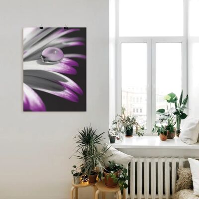 ARTLAND - Tropfen - 45x60 cm - Lila - Wandbild ARTLAND - Tropfen - 45x60 cm - Lila - Wandbild
