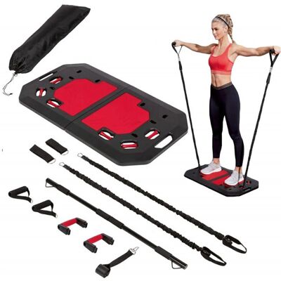 Springos Przenośna Stacja Treningowa - Crossfit, Pompki & Taśmy oporowe Springos Przenośna Stacja Treningowa - Crossfit, Pompki & Taśmy oporowe