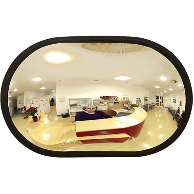 Espelho interno oval de vidro acrílico KaiserKraft - Grande campo de visão Espelho interno oval de vidro acrílico KaiserKraft - Grande campo de visão