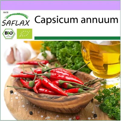 Saflax - De Cayenne Long Slim - Graines de Piment Bio - Publicité Saflax - De Cayenne Long Slim - Graines de Piment Bio - Publicité