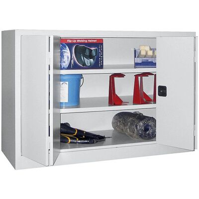 Armario Pavoy con puertas plegables - 1000mm alto x 1500mm ancho x 600mm profundo - Gris Armario Pavoy con puertas plegables - 1000mm alto x 1500mm ancho x 600mm profundo - Gris