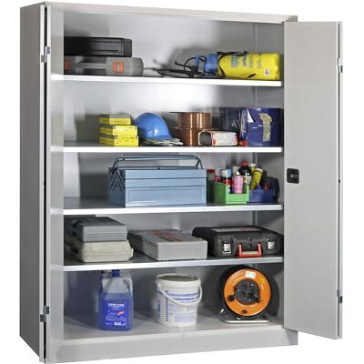 Pavoy Stahlschrank - Höhenverstellbare Böden - Grau - Schrank Pavoy Stahlschrank - Höhenverstellbare Böden - Grau - Schrank