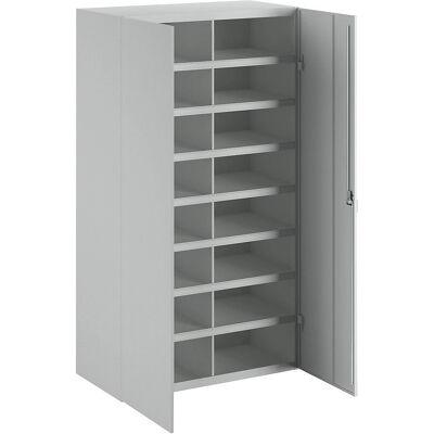 Pavoy Stahlschrank - 16 Fächer, Schloss, Grau Pavoy Stahlschrank - 16 Fächer, Schloss, Grau