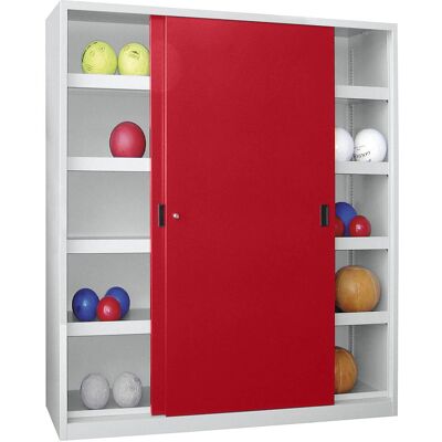 Pavoy Stahl-Schiebetür Ball Schrank - Lagerregal Pavoy Stahl-Schiebetür Ball Schrank - Lagerregal