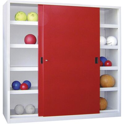 Pavoy Stahlschrank - 1950mm Hoch, 2000mm Breit, Grau/Rot Pavoy Stahlschrank - 1950mm Hoch, 2000mm Breit, Grau/Rot