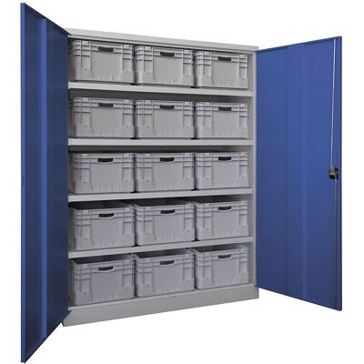 Pavoy Schwerlast-Weißmetallschrank - 4 Regale Pavoy Schwerlast-Weißmetallschrank - 4 Regale