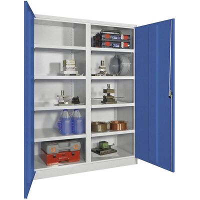 Pavoy Schwerlast-Speicherschrank - 8 Böden, Grau/Blau Pavoy Schwerlast-Speicherschrank - 8 Böden, Grau/Blau
