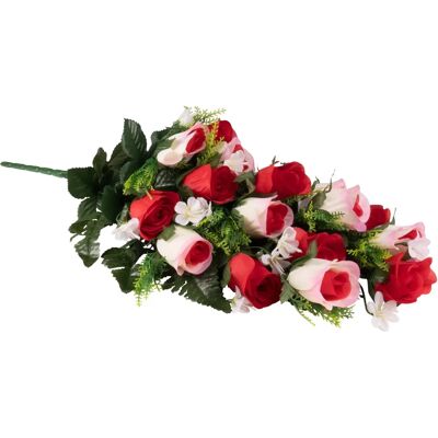 TRI Rosen Grabschmuck - mehrfarbig - Grabschmuck TRI Rosen Grabschmuck - mehrfarbig - Grabschmuck