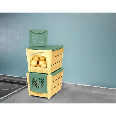 Genialo Gemüse- und Kartoffelbox - Passt in jede Küche Genialo Gemüse- und Kartoffelbox - Passt in jede Küche