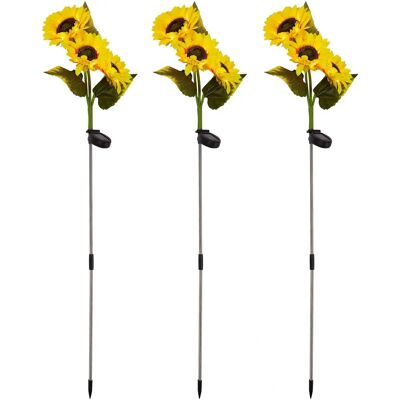 Walzvital XXL Solar-Gartenstecker Sonnenblumen 3 Stück Walzvital XXL Solar-Gartenstecker Sonnenblumen 3 Stück