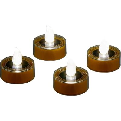 Viva Domo - Solar-LED-Teelichter - gelb - LED-Teelichter Viva Domo - Solar-LED-Teelichter - gelb - LED-Teelichter