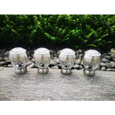 Solithia - Kristall - Silber - Warme LEDs - Solar light Solithia - Kristall - Silber - Warme LEDs - Solar light