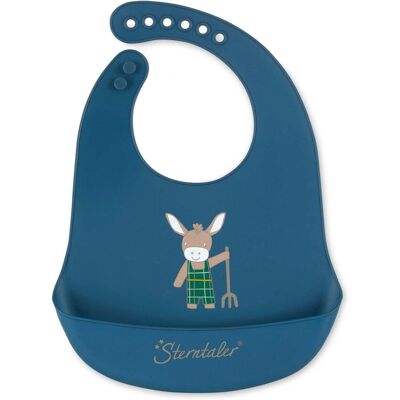Babero de Silicona Sterntaler - Azul, Ajustable, Bebé Babero de Silicona Sterntaler - Azul, Ajustable, Bebé