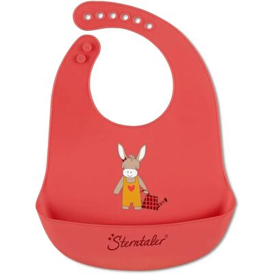 Bavoir bébé Sterntaler - Silicone, Emmily, Rouge clair - Repas / Propreté Bavoir bébé Sterntaler - Silicone, Emmily, Rouge clair - Repas / Propreté
