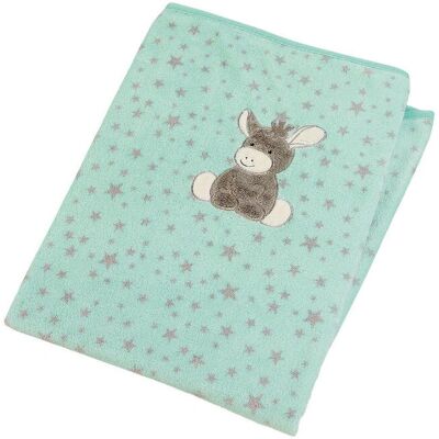 Couverture bébé Sterntaler - Turquoise - 100x75cm - Couverture bébé Couverture bébé Sterntaler - Turquoise - 100x75cm - Couverture bébé